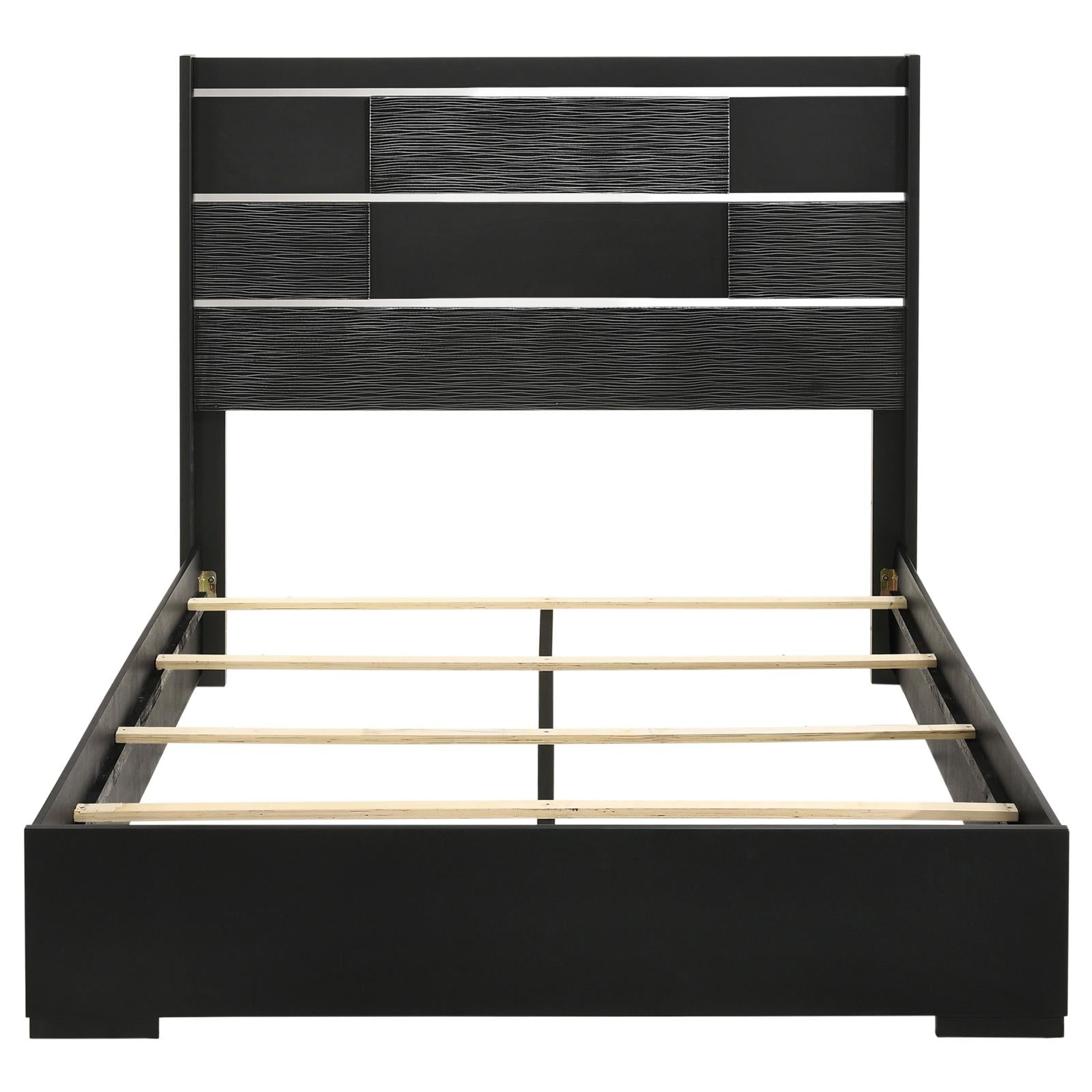 Blacktoft Queen Panel Bed Black - 207101Q - Bien Home Furniture &amp; Electronics