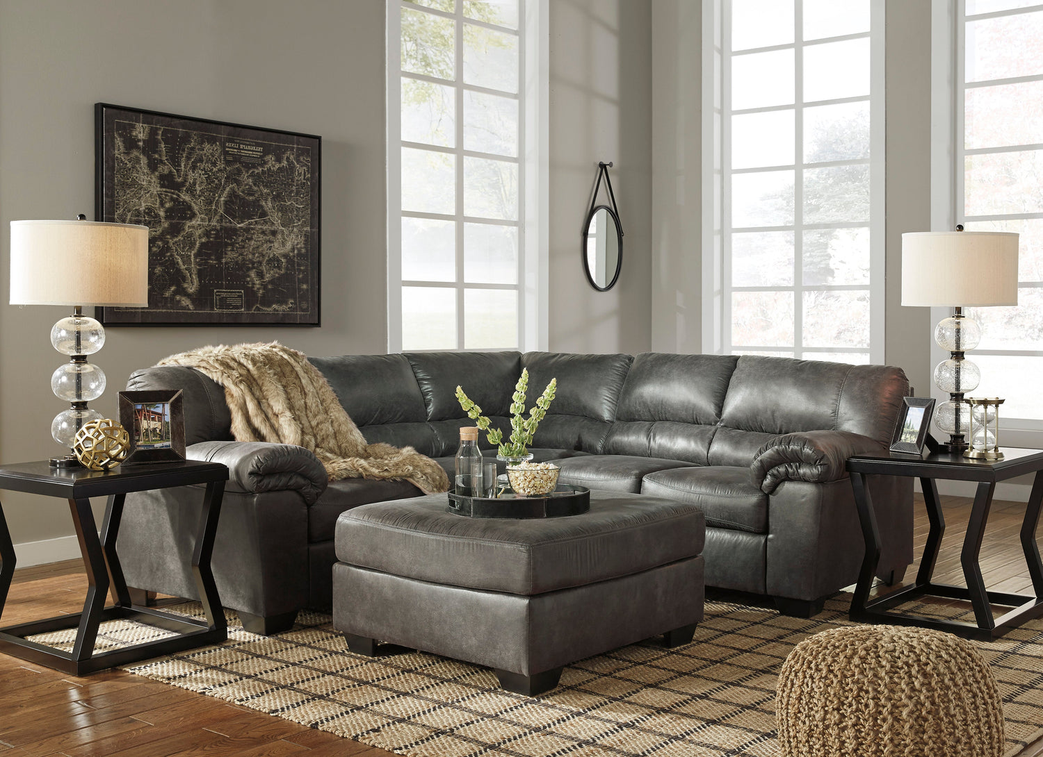 Bladen Slate 2-Piece LAF Sectional - SET | 1202156 | 1202166 | 1202125 - Bien Home Furniture &amp; Electronics