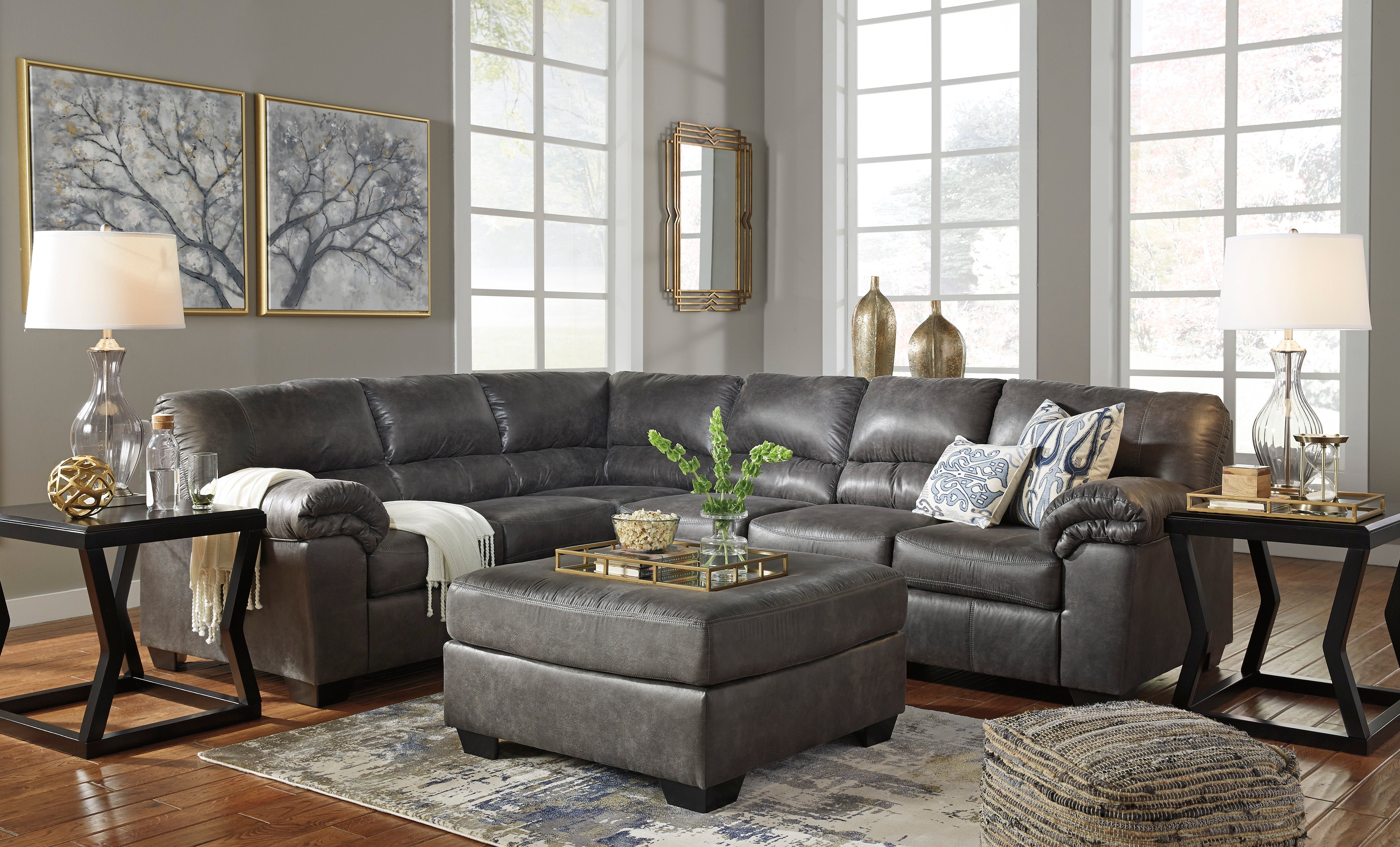 Bladen 3 store piece sectional slate