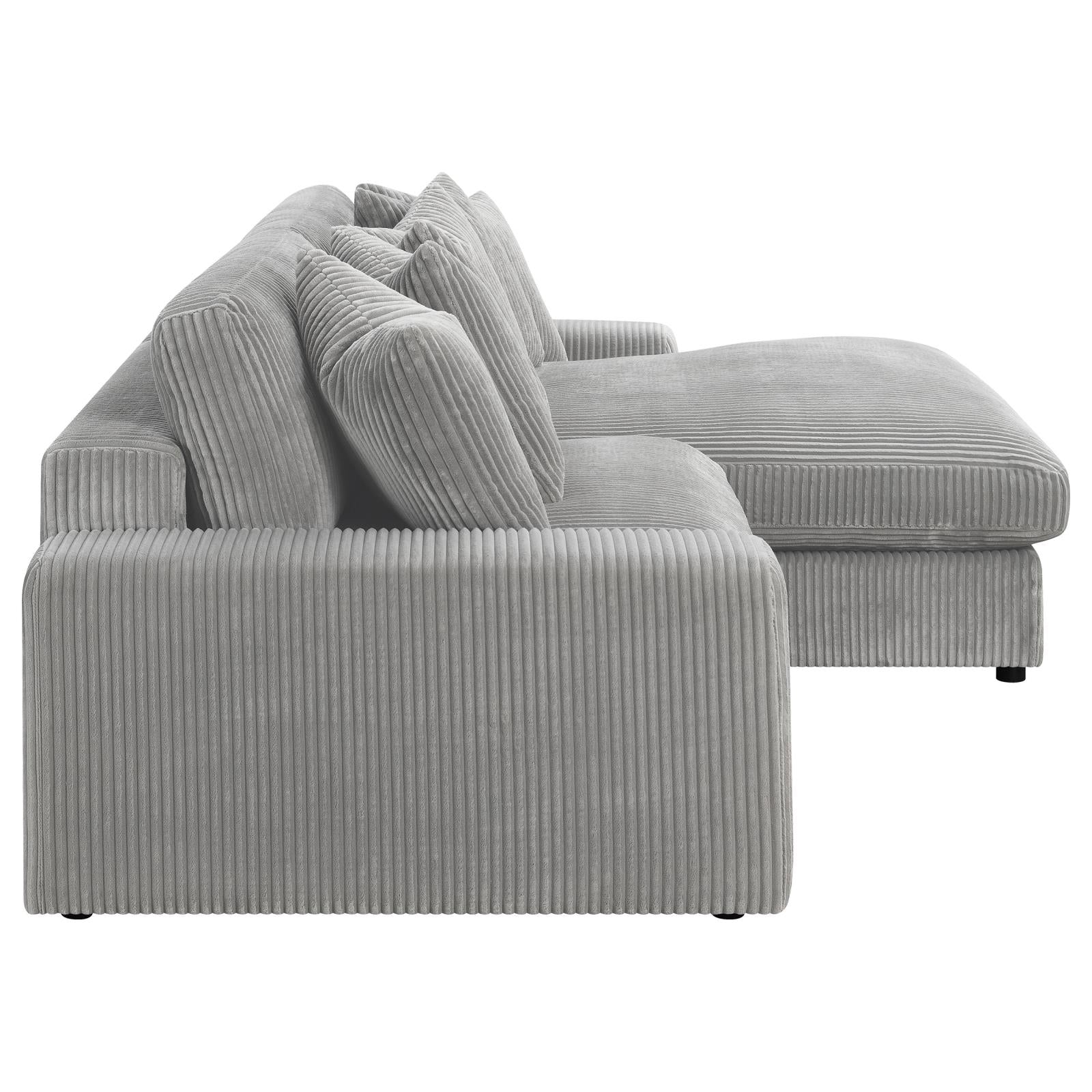 Blaine Upholstered Reversible Sectional Fog - 509900-SET - Bien Home Furniture &amp; Electronics