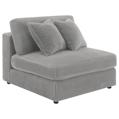 Blaine Upholstered Reversible Sectional Fog - 509900-SET - Bien Home Furniture &amp; Electronics