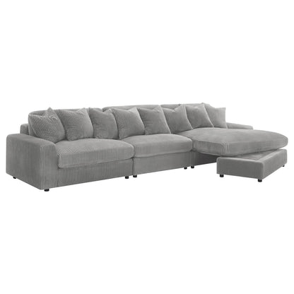 Blaine Upholstered Reversible Sectional Fog - 509900-SET - Bien Home Furniture &amp; Electronics