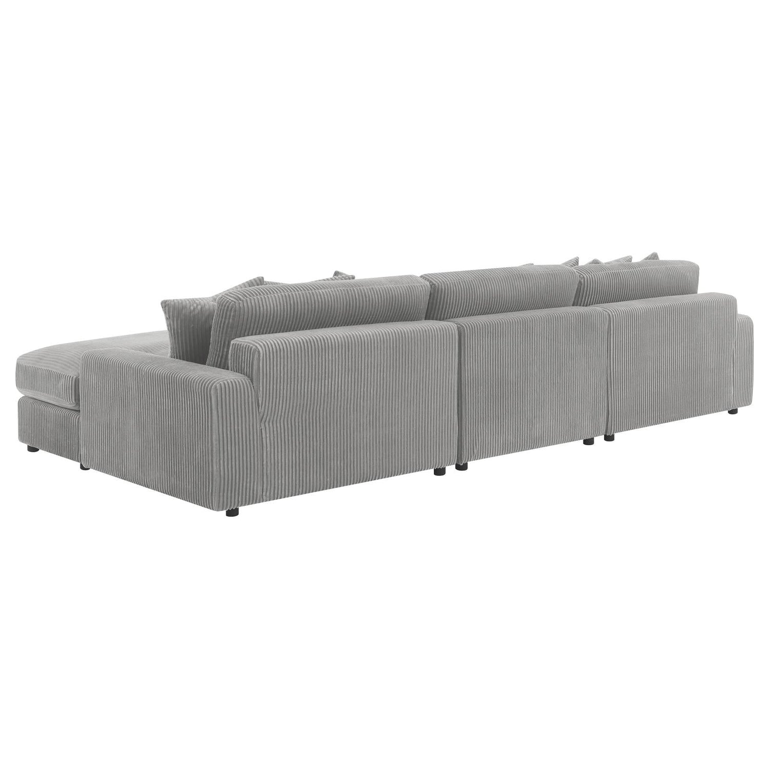 Blaine Upholstered Reversible Sectional Fog - 509900-SET - Bien Home Furniture &amp; Electronics