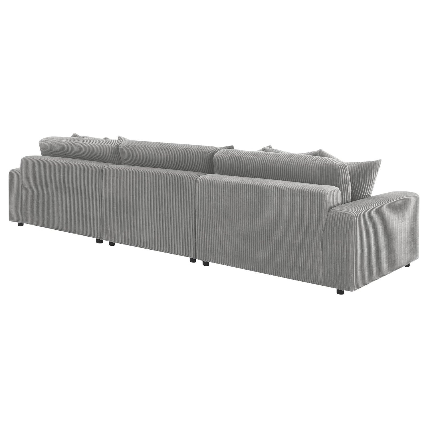 Blaine Upholstered Reversible Sectional Fog - 509900-SET - Bien Home Furniture &amp; Electronics