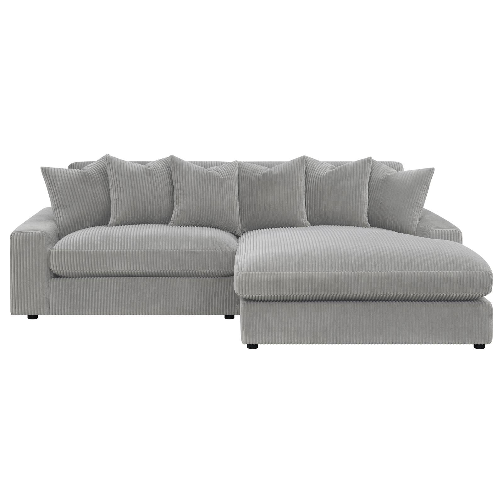 Blaine Upholstered Reversible Sectional Fog - 509900-SET - Bien Home Furniture &amp; Electronics