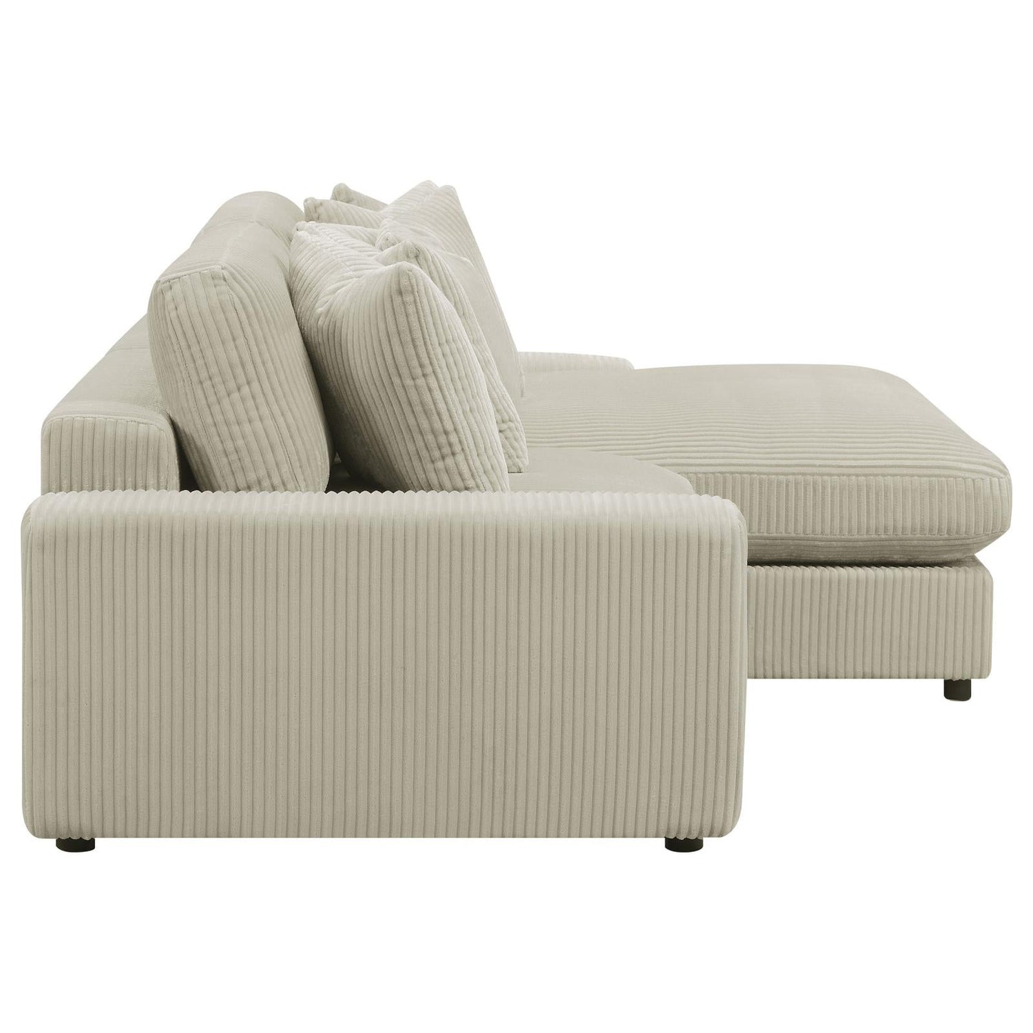 Blaine Upholstered Reversible Sectional Sofa Sand - 509899-SET - Bien Home Furniture &amp; Electronics