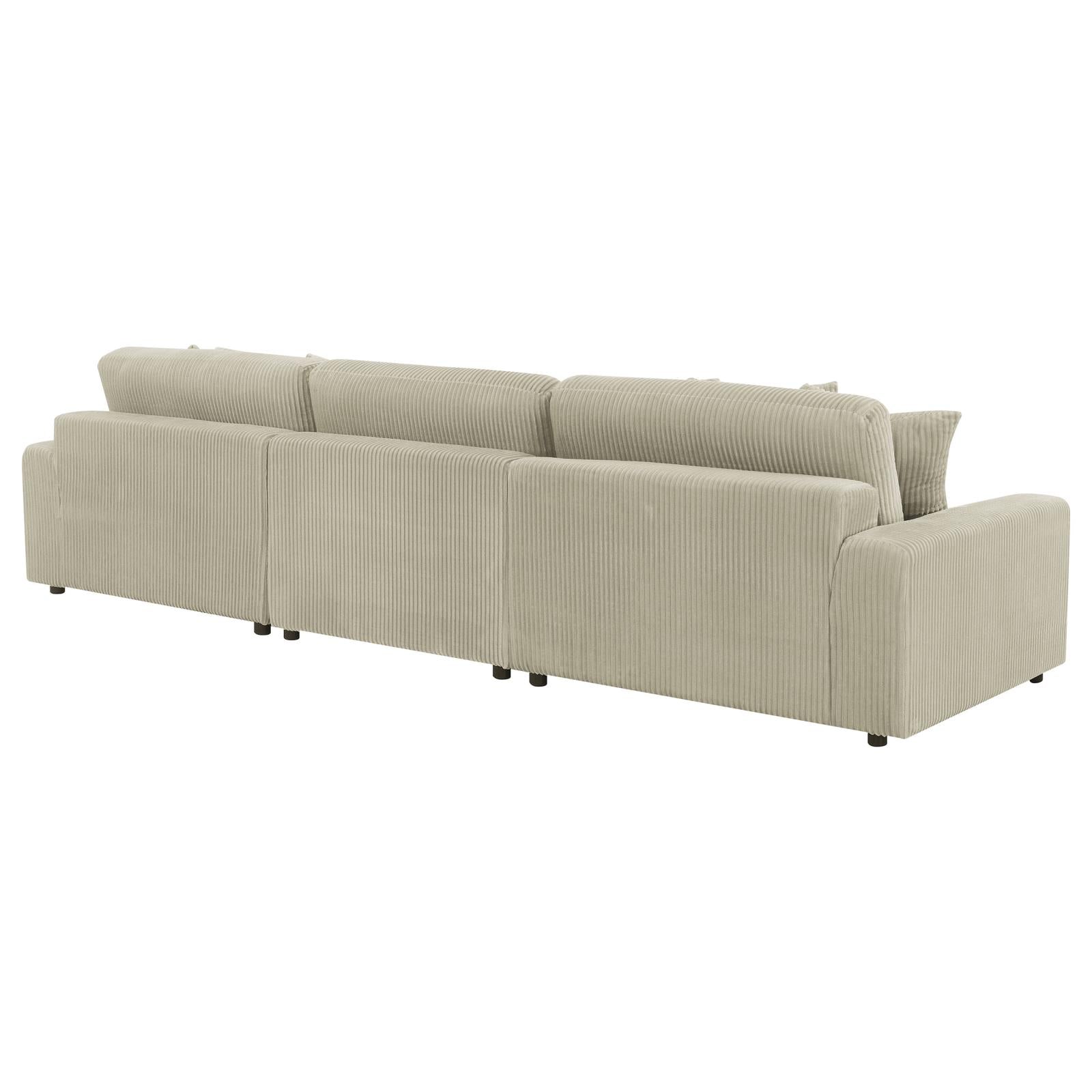 Blaine Upholstered Reversible Sectional Sofa Sand - 509899-SET - Bien Home Furniture &amp; Electronics