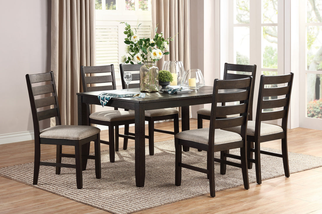 Blair Farm Brown 7-Piece Dining Set - 5709 - Bien Home Furniture & Electronics