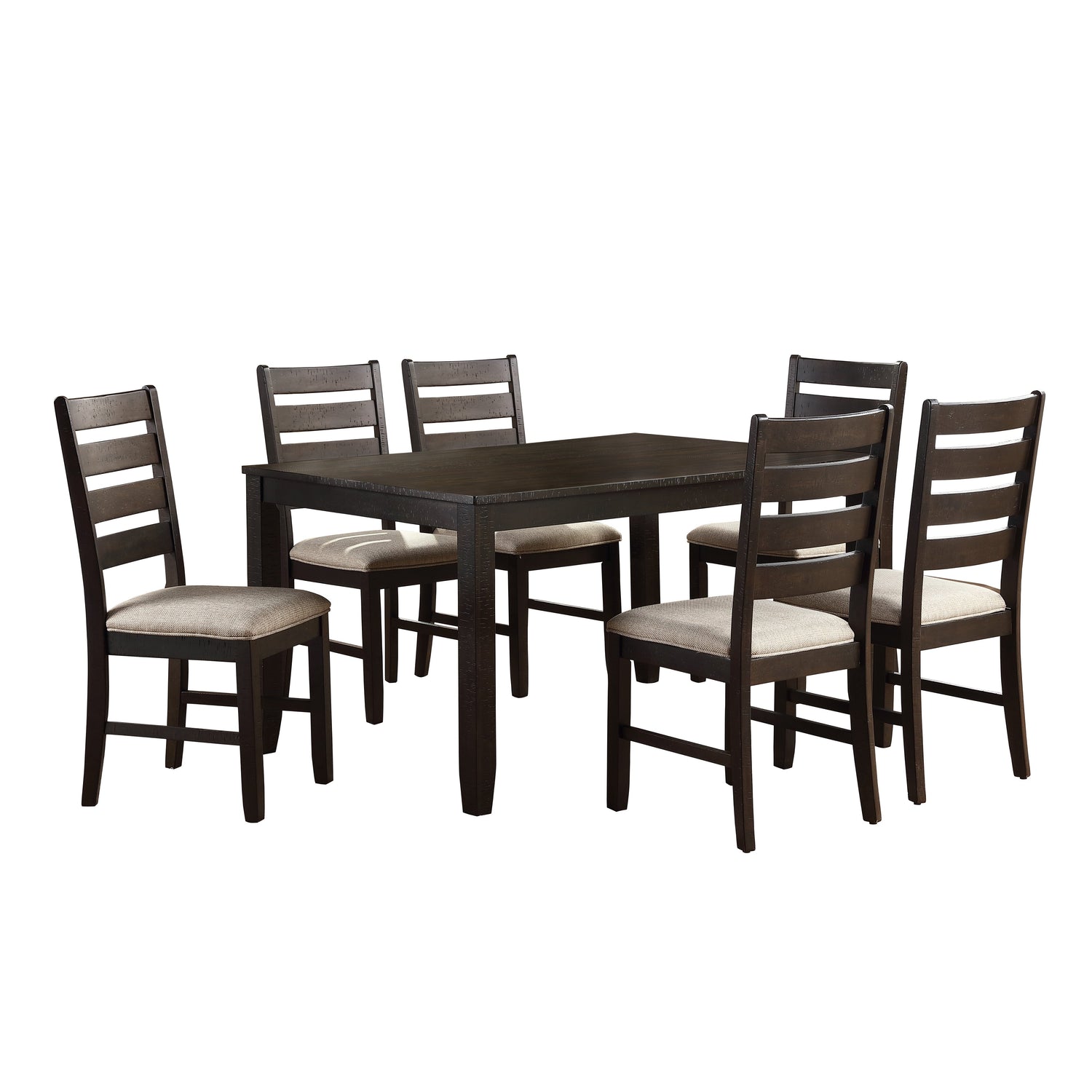 Blair Farm Brown 7-Piece Dining Set - 5709 - Bien Home Furniture &amp; Electronics