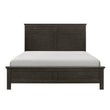 Blaire Farm Charcoal Gray King Panel Bed - SET | 1675K-1 | 1675K-2 | 1675-3 - Bien Home Furniture & Electronics