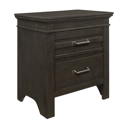 Blaire Farm Charcoal Gray Nightstand - 1675-4 - Bien Home Furniture &amp; Electronics