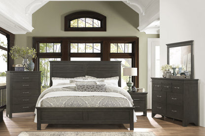 Blaire Farm Charcoal Gray Queen Panel Bed - SET | 1675-1 | 1675-2 | 1675-3 - Bien Home Furniture &amp; Electronics