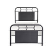Blanchard Mottled Silver Metal Platform Bed - 4982T-1 - Bien Home Furniture & Electronics