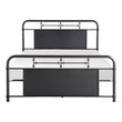 Blanchard Mottled Silver Metal Queen Platform Bed - 4982-1 - Bien Home Furniture & Electronics