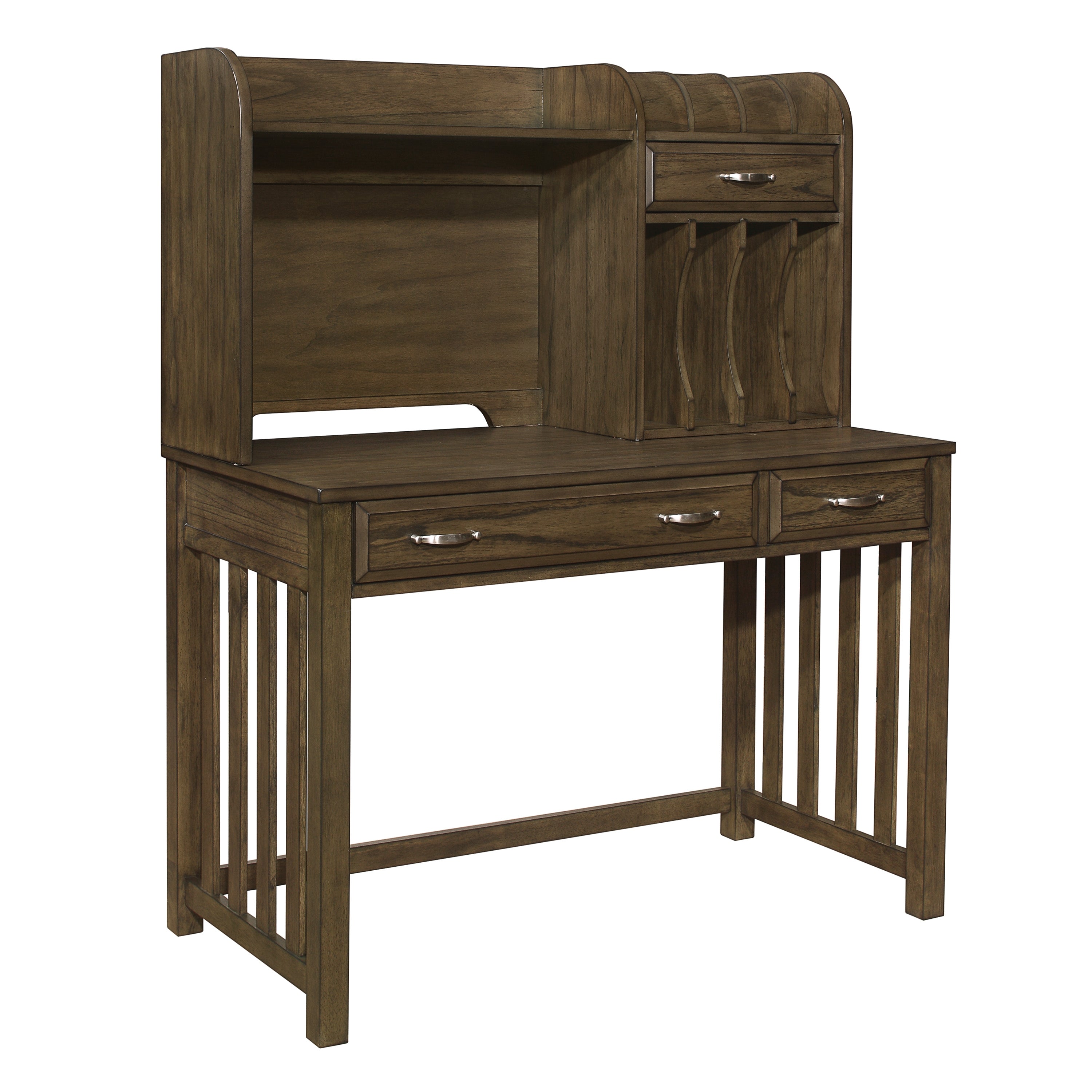 Blanche Brown Gray Desk with Hutch - 4522-14* - Bien Home Furniture &amp; Electronics