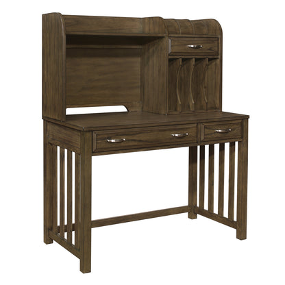 Blanche Brown Gray Desk with Hutch - 4522-14* - Bien Home Furniture &amp; Electronics