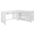 Blanche White 3-Piece Corner Desk - 4522WH*3 - Bien Home Furniture & Electronics