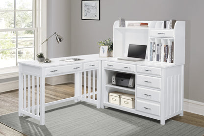 Blanche White Desk - 4522WH-15 - Bien Home Furniture &amp; Electronics