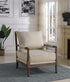 Blanchett Oatmeal/Natural Cushion Back Accent Chair - 905362 - Bien Home Furniture & Electronics