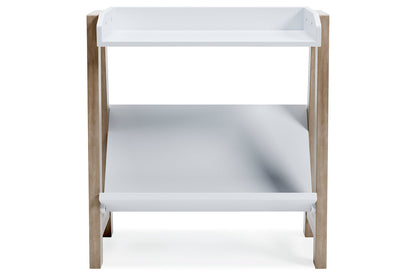 Blariden White/Tan Small Bookcase - A4000361 - Bien Home Furniture &amp; Electronics