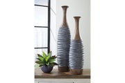 BLAYZE Antique Gray/Brown Vase, Set of 2 - A2000388 - Bien Home Furniture & Electronics