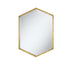 Bledel Gold Hexagon Shaped Wall Mirror - 902356 - Bien Home Furniture & Electronics