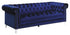 Bleker Tufted Tuxedo Arm Sofa Blue - 509481 - Bien Home Furniture & Electronics