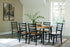 Blondon Brown/Black Dining Table and 6 Chairs (Set of 7) - D413-425 - Bien Home Furniture & Electronics