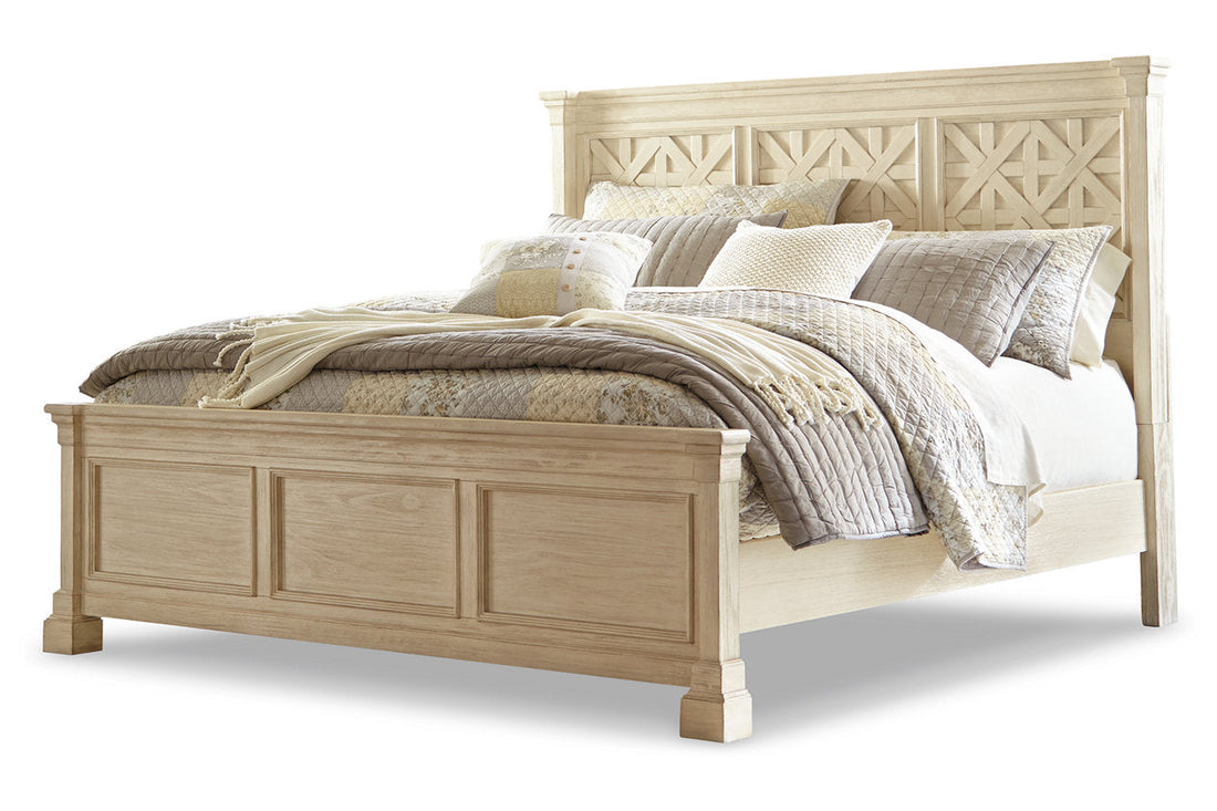 Bolanburg Antique White King Panel Bed - SET | B647-56 | B647-58 | B647-97 - Bien Home Furniture &amp; Electronics