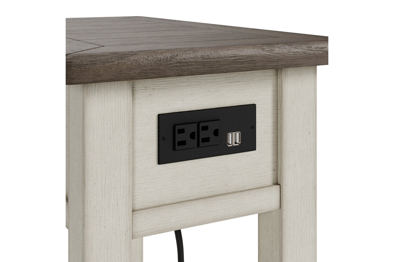 Bolanburg Two-tone Chairside End Table - T637-107 - Bien Home Furniture &amp; Electronics