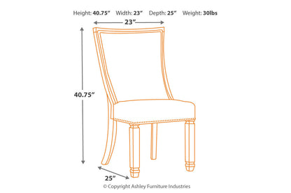 Bolanburg Two-tone Dining Chair, Set of 2 - D647-02 - Bien Home Furniture &amp; Electronics
