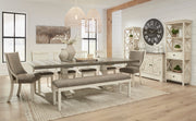 Bolanburg Two-tone Extendable Dining Set - SET | D647-55T | D647-55B | D647-02 | D647-01(4) - Bien Home Furniture & Electronics