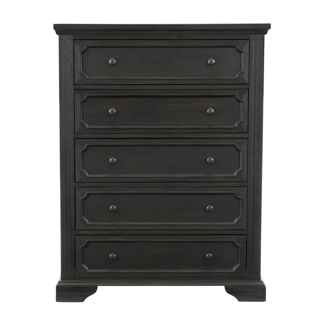 Bolingbrook Wire-Brushed Charcoal Chest - 1647-9 - Bien Home Furniture &amp; Electronics