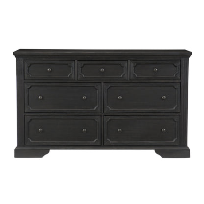 Bolingbrook Wire-Brushed Charcoal Dresser - 1647-5 - Bien Home Furniture &amp; Electronics