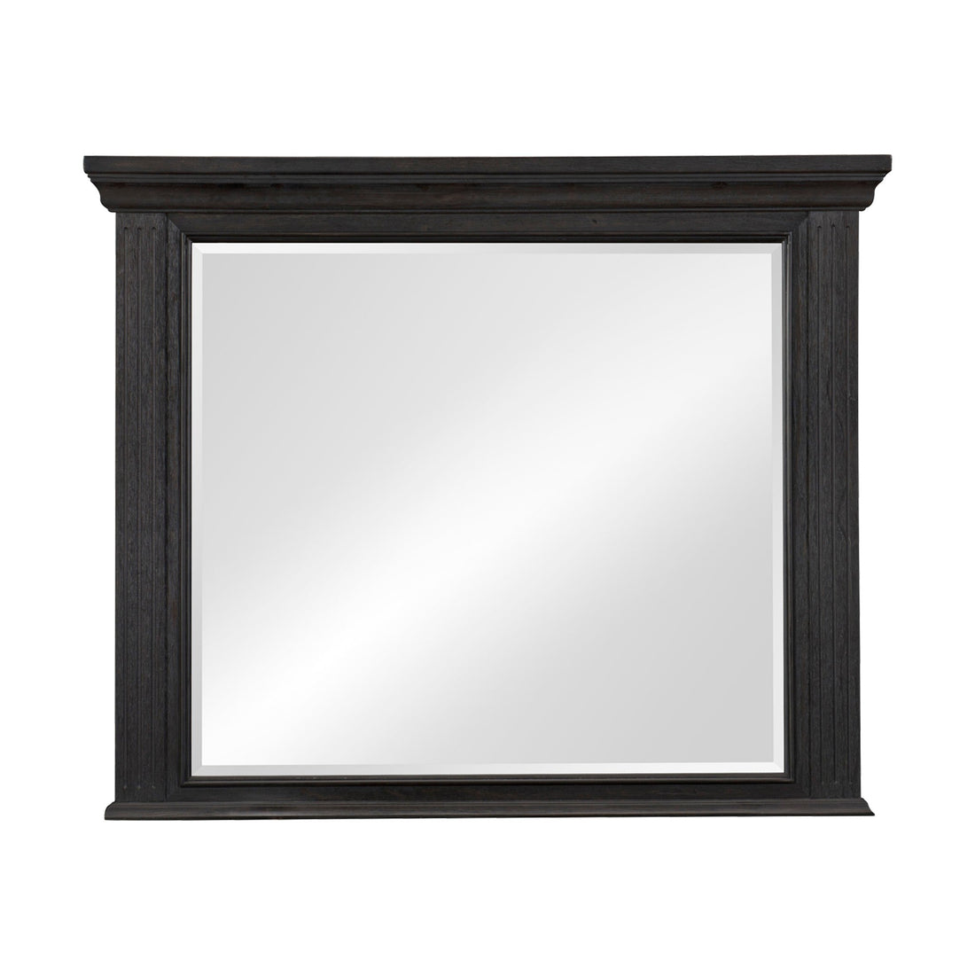Bolingbrook Wire-Brushed Charcoal Mirror (Mirror Only) - 1647-6 - Bien Home Furniture &amp; Electronics