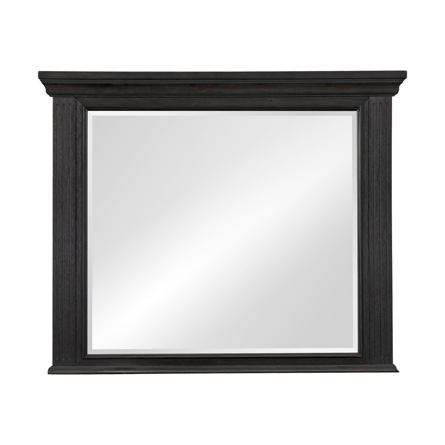 Bolingbrook Wire-Brushed Charcoal Mirror (Mirror Only) - 1647-6 - Bien Home Furniture &amp; Electronics