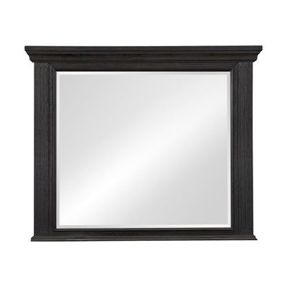 Bolingbrook Wire-Brushed Charcoal Mirror (Mirror Only) - 1647-6 - Bien Home Furniture &amp; Electronics