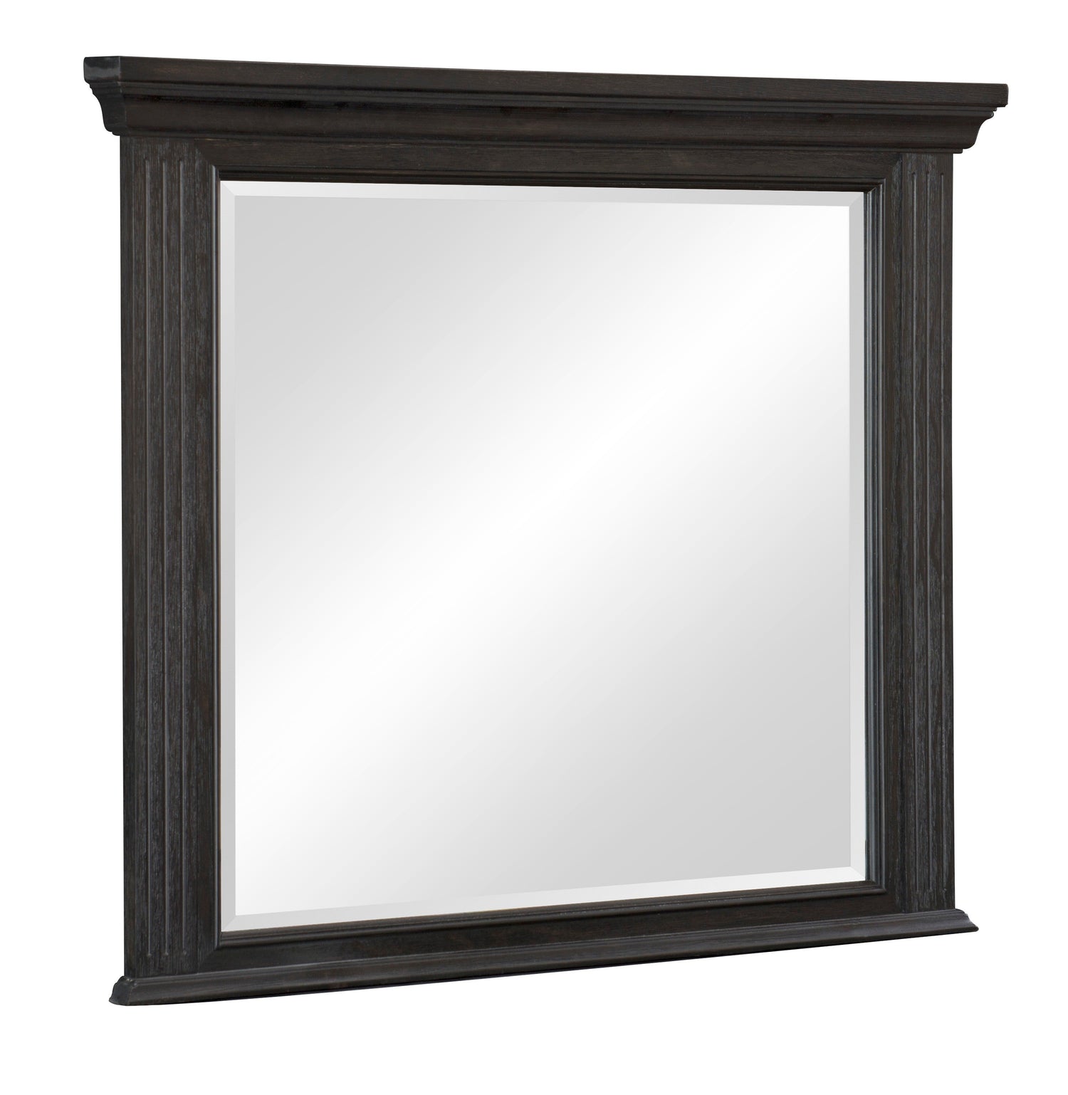 Bolingbrook Wire-Brushed Charcoal Mirror (Mirror Only) - 1647-6 - Bien Home Furniture &amp; Electronics