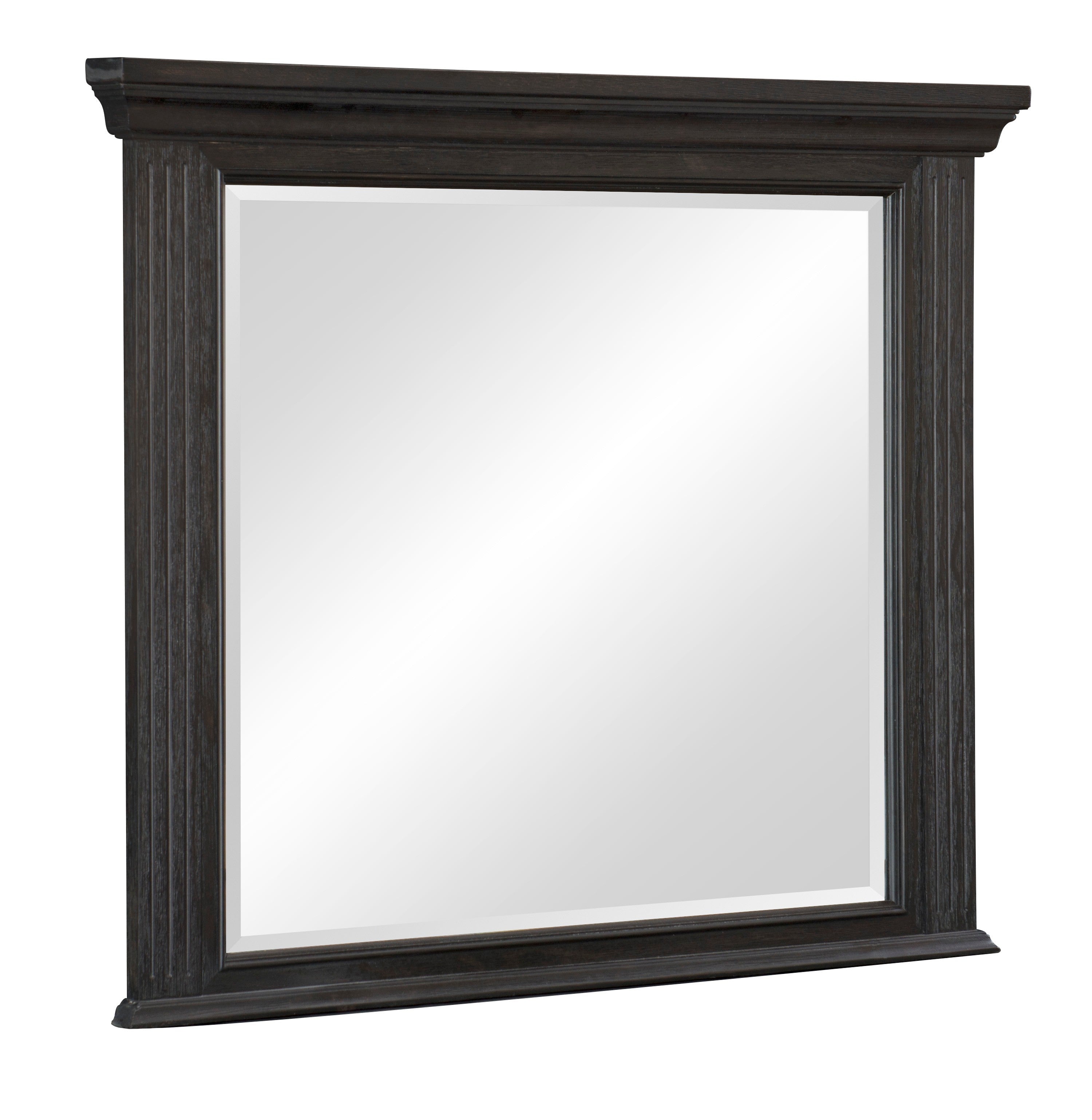 Bolingbrook Wire-Brushed Charcoal Mirror (Mirror Only) - 1647-6 - Bien Home Furniture &amp; Electronics
