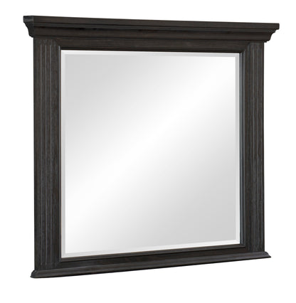 Bolingbrook Wire-Brushed Charcoal Mirror (Mirror Only) - 1647-6 - Bien Home Furniture &amp; Electronics
