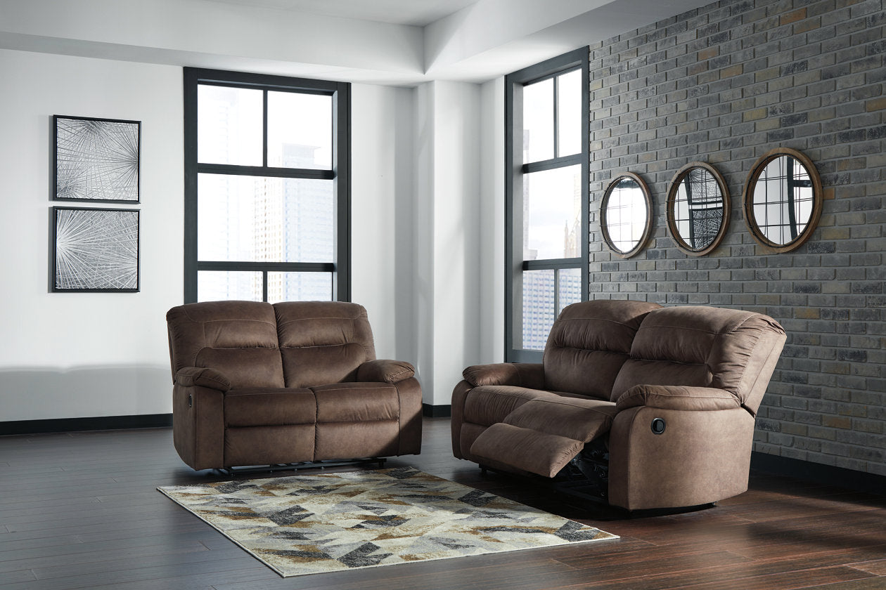 Bolzano Coffee Reclining Living Room Set - SET | 9380281 | 9380286 - Bien Home Furniture &amp; Electronics