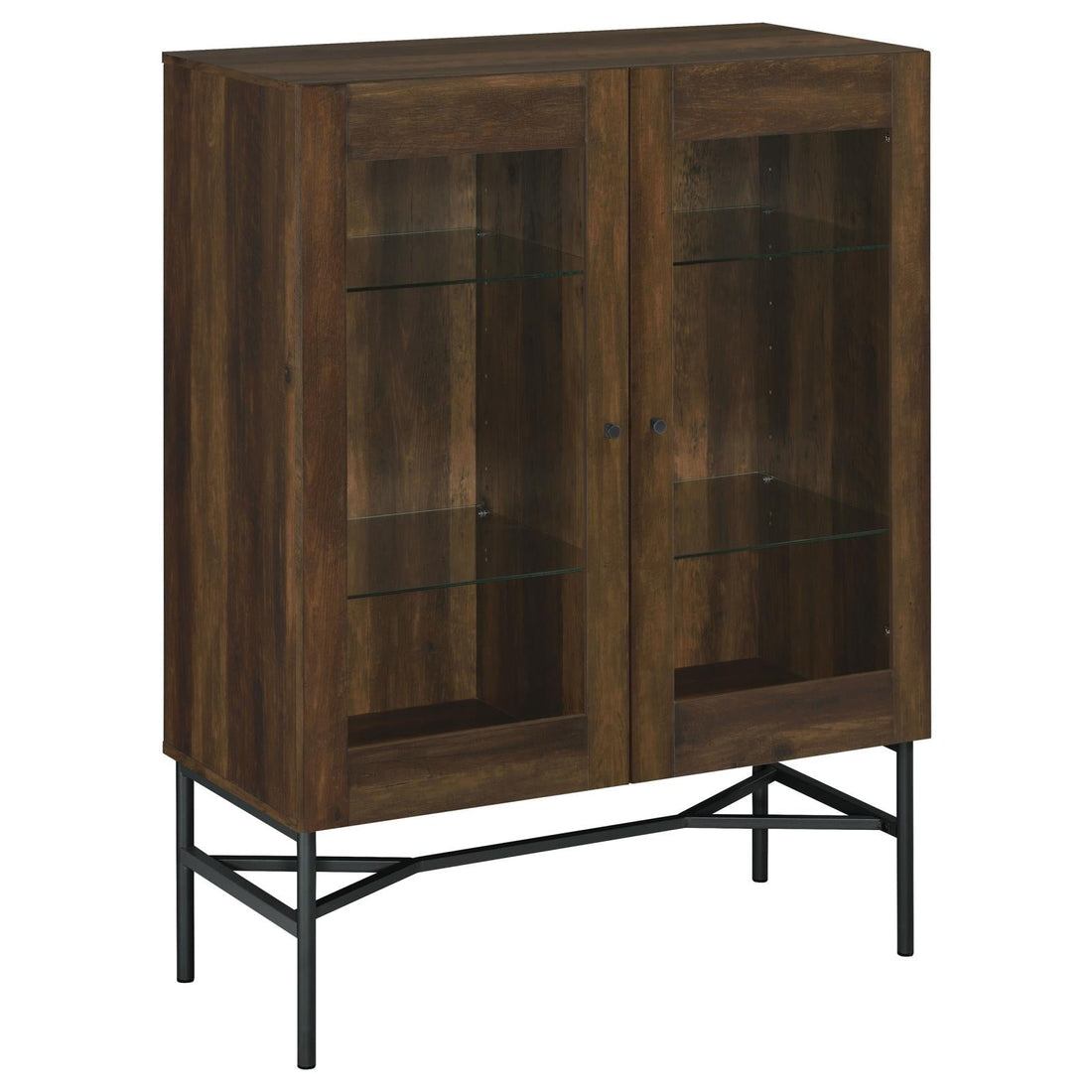 Bonilla 2-Door Accent Cabinet with Glass Shelves - 959625 - Bien Home Furniture &amp; Electronics