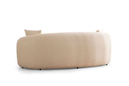 Bonita Ivory Boucle Loveseat - BONITAIVORY-L - Bien Home Furniture &amp; Electronics