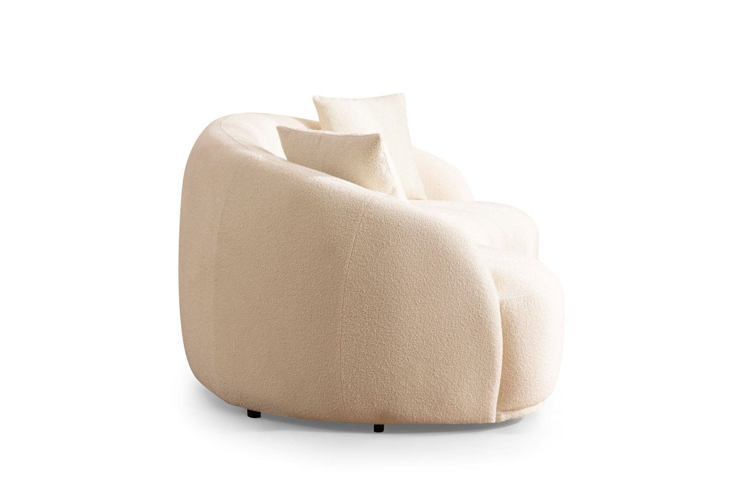 Bonita Ivory Boucle Sofa &amp; Loveseat - BONITAIVORY-SL - Bien Home Furniture &amp; Electronics