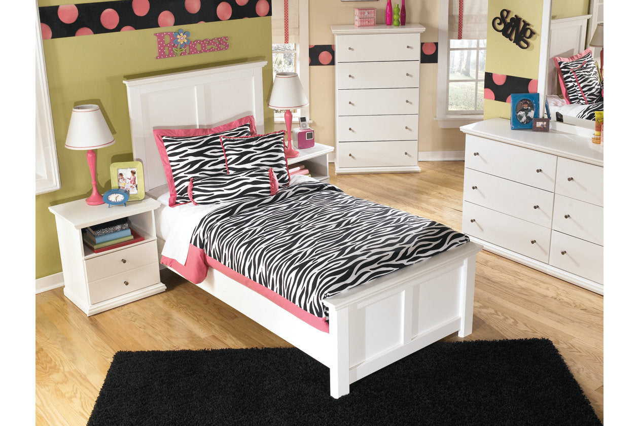 Bostwick Shoals White Twin Panel Bed - SET | B139-52 | B139-53 | B139-83 - Bien Home Furniture &amp; Electronics