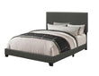 Boyd Full Upholstered Bed with Nailhead Trim Charcoal - 350061F - Bien Home Furniture & Electronics