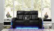 Boyington Black Power Reclining Loveseat with Console - U2710618 - Bien Home Furniture & Electronics