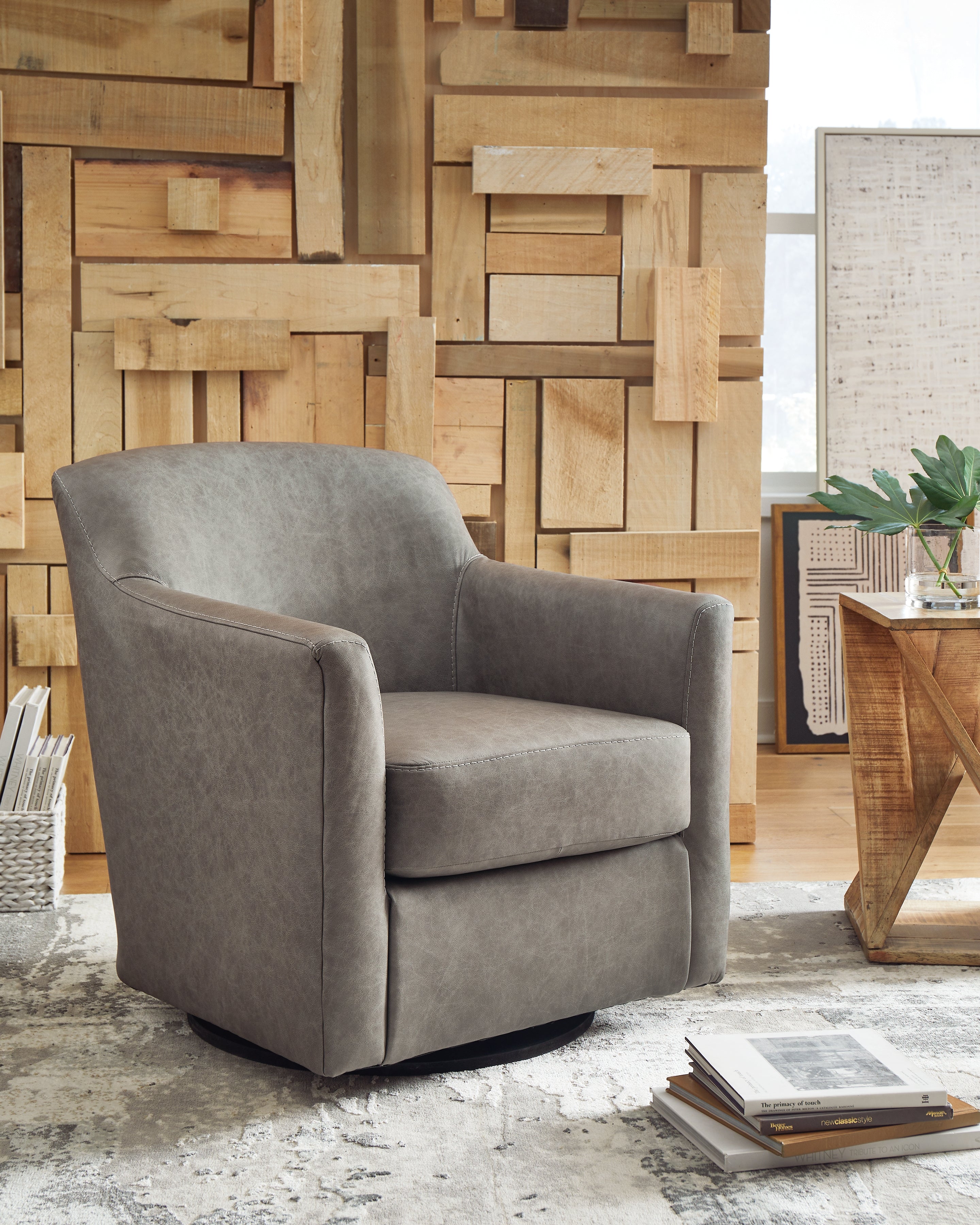 Bradney Fossil Swivel Accent Chair - A3000324 - Bien Home Furniture &amp; Electronics