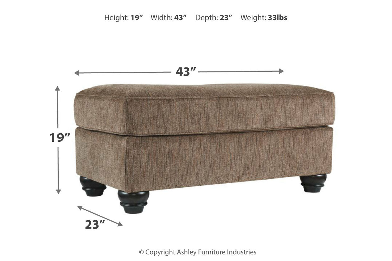 Braemar Brown Ottoman - 4090114 - Bien Home Furniture &amp; Electronics