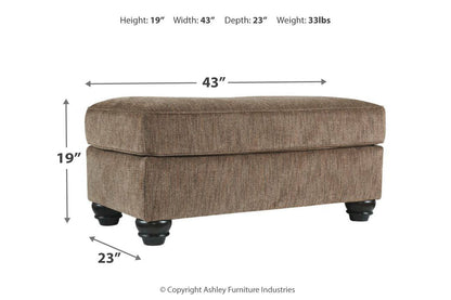 Braemar Brown Ottoman - 4090114 - Bien Home Furniture &amp; Electronics